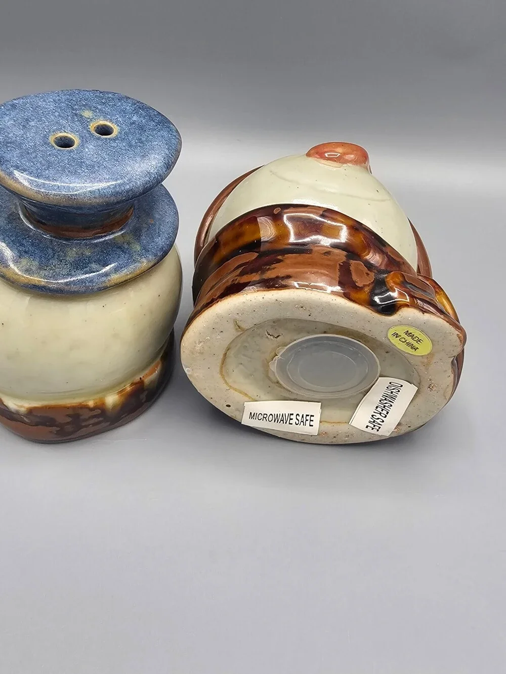 Ceramic Snowman Salt and Pepper Shakers Set